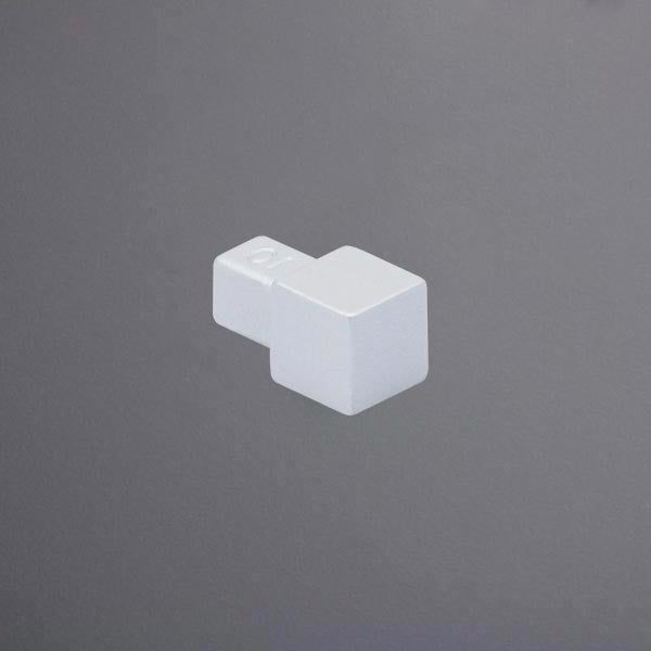 Quadratprofilecke Aluminium silber