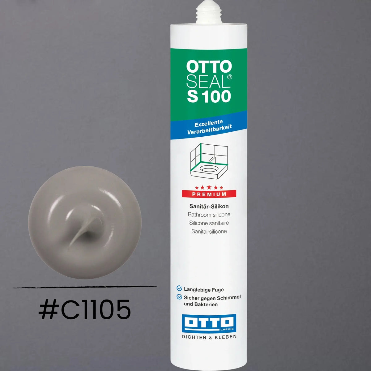 Produktbild OTTOSEAL S 100 Premium-Sanitär-Silikon basalt C1105
#F005488
