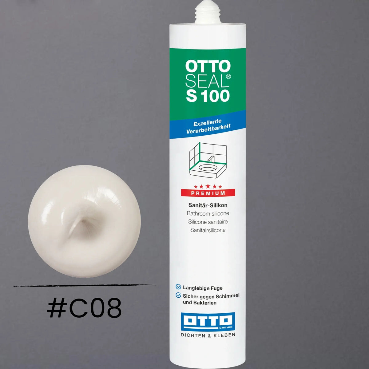 Produktbild OTTOSEAL S 100 Premium-Sanitär-Silikon jasmin C08
#F005483
