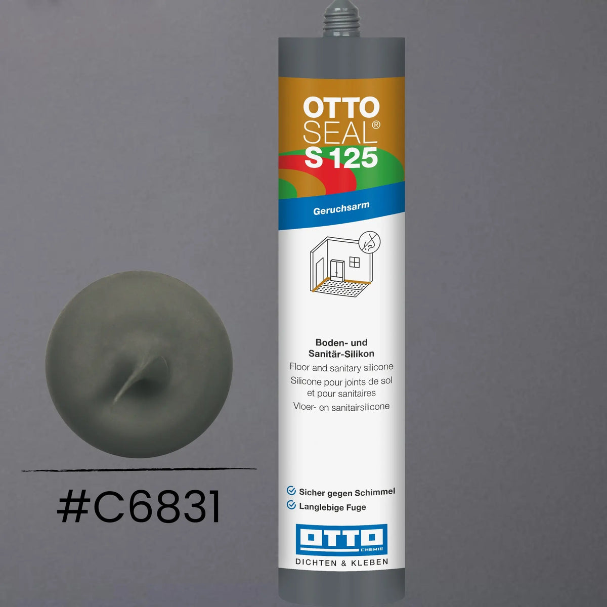 Produktbild OTTOSEAL S 125 – Boden- & Sanitär-Silikon matt anthrazitgrau C6831
#F005509
