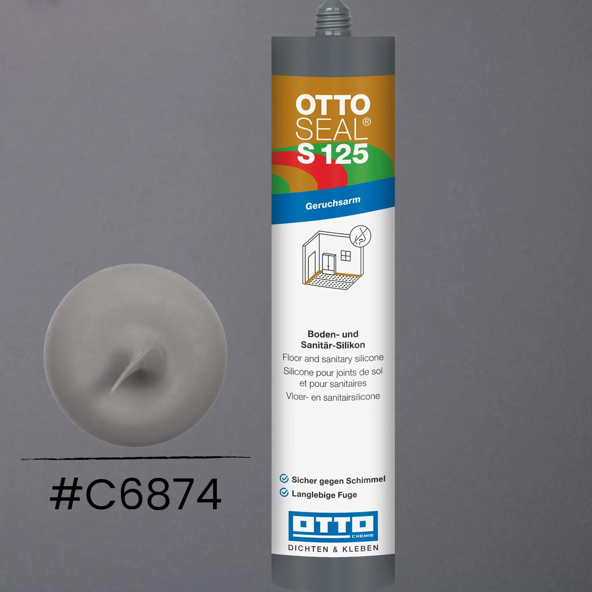 Produktbild OTTOSEAL S 125 – Boden- & Sanitär-Silikon matt manhattan C6874
#F005511
