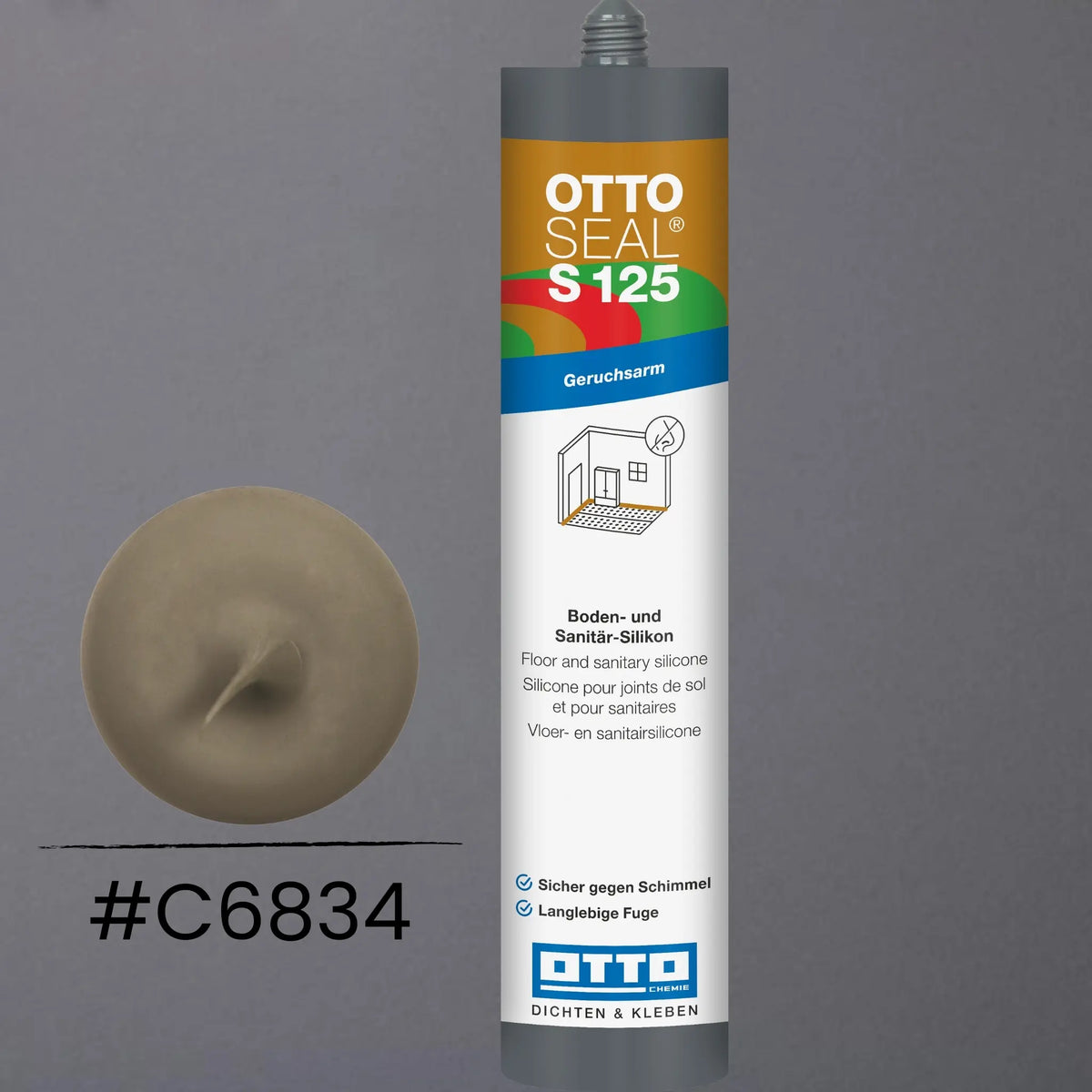 Produktbild OTTOSEAL S 125 – Boden- & Sanitär-Silikon matt sanitärgrau C6834
#F005510
