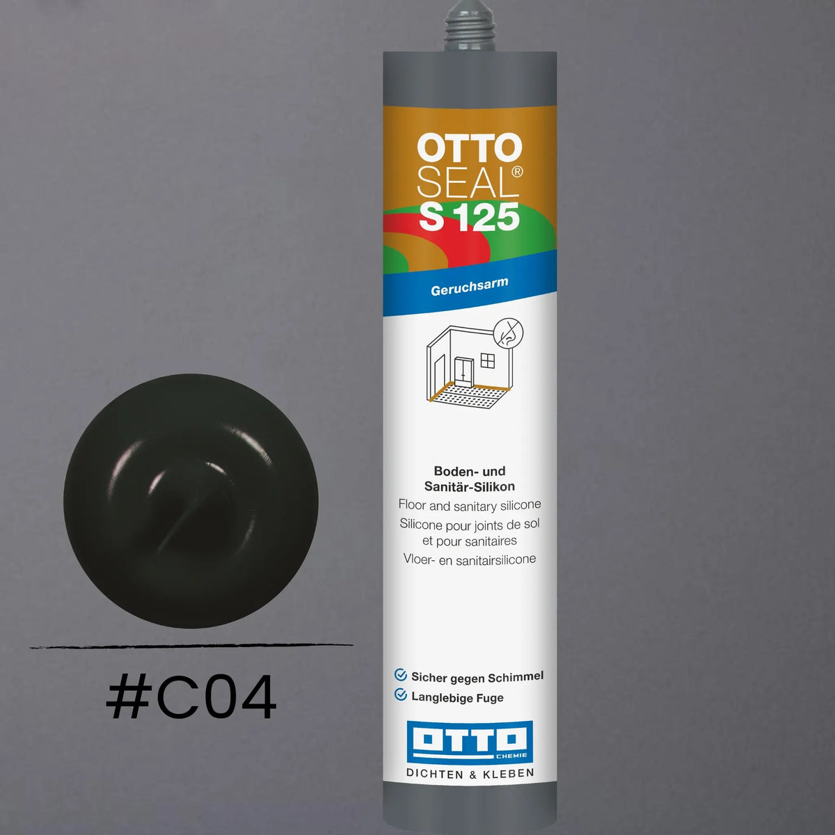 Produktbild OTTOSEAL S 125 – Boden- & Sanitär-Silikon schwarz C04
#F005504

