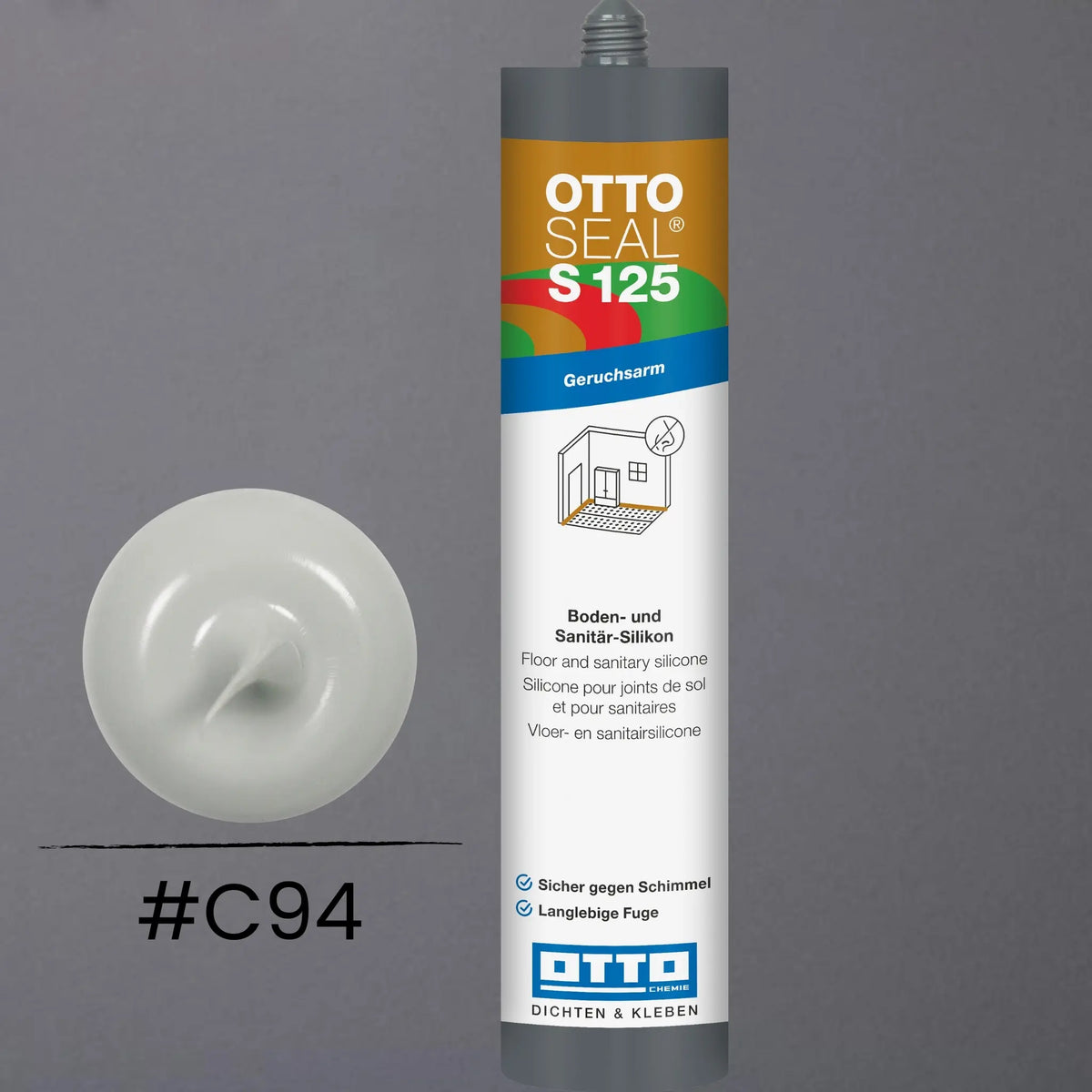 Produktbild OTTOSEAL S 125 – Boden- & Sanitär-Silikon silbergrau C94
#F005515
