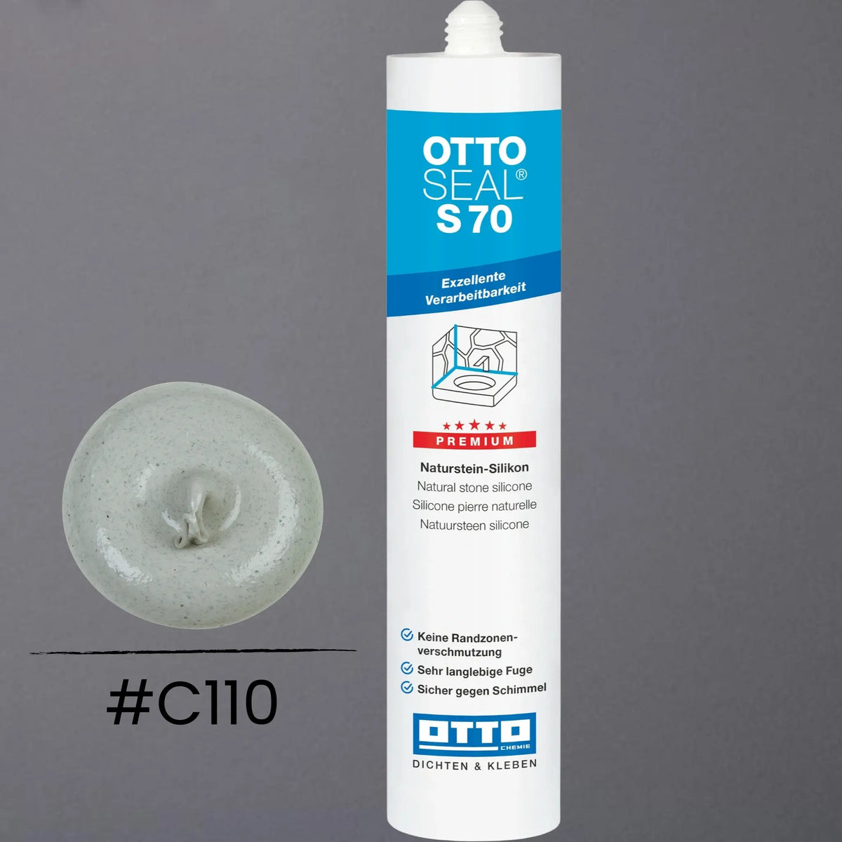 Produktbild OTTOSEAL S 70 – Marmor und Naturstein fugengrau Struktur C110
#F005464
