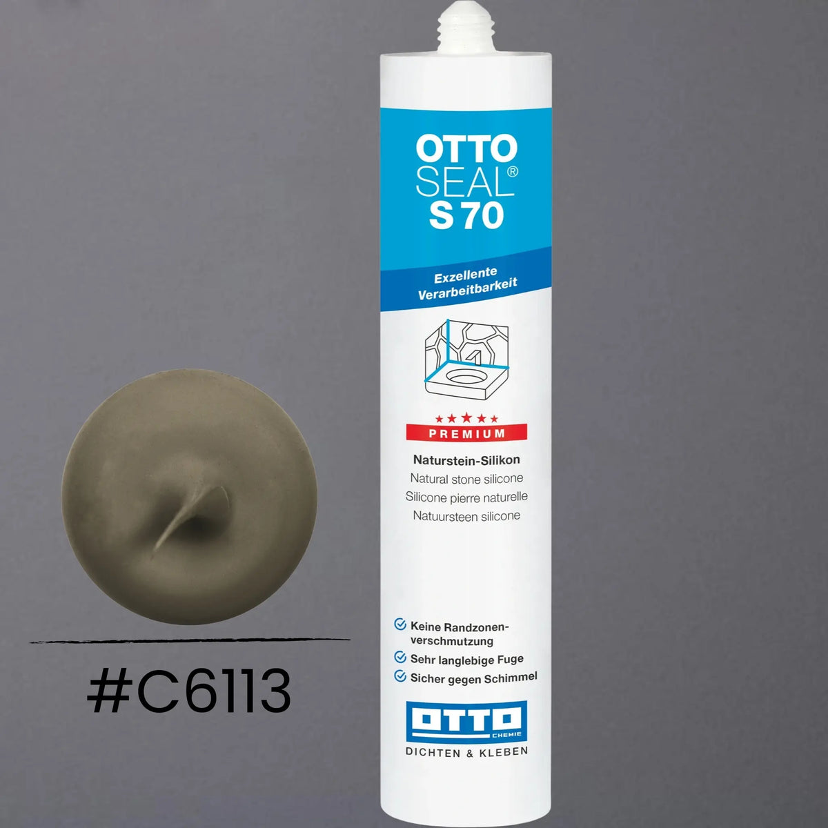 Produktbild OTTOSEAL S 70 – Marmor und Naturstein matt betongrau C6113
#F005473
