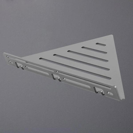 Dreieckiger Duschkorb Aluminium betongrau Muster LINE #F003642