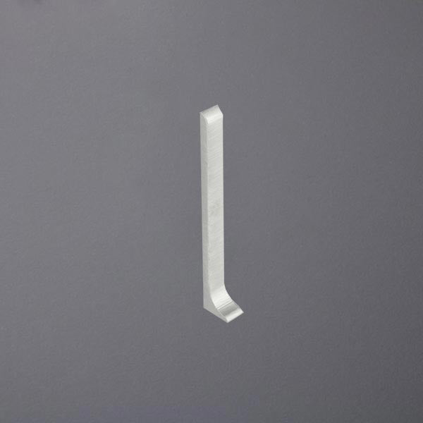 Endkappe links Sockelleiste silber gebürstet #F001052 #F001058
