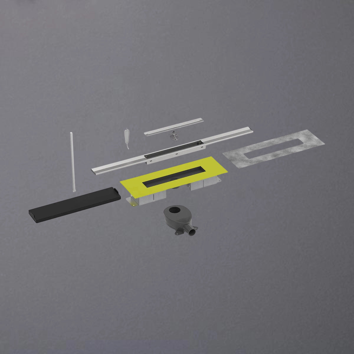Kürzbare Duschrinne in Einzelteilen, 71mm Bauhöhe
#F005317
#F005318
#F005319
#F005323
#F005324
#F005325
#F005329
#F005330
#F005331
