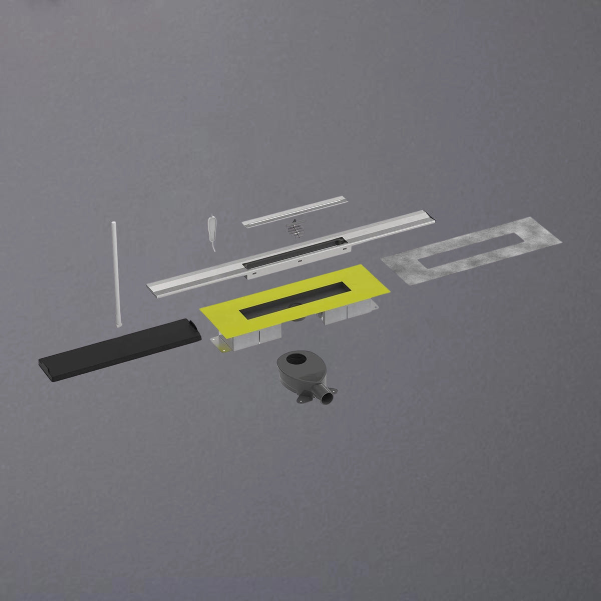 Kürzbare Duschrinne in Einzelteilen 71mm Bauhöhe
#F005335
#F005336
#F005337
#F005341
#F005342
#F005343
#F005347
#F005348
#F005349
