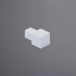 Quadratprofilecke Aluminium silber