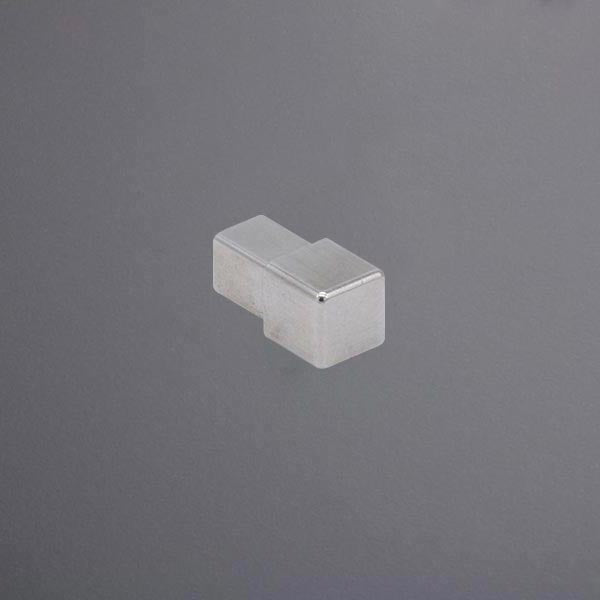 Quadratprofilecke Edelstahl natur